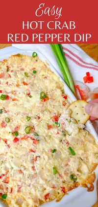 Hot Crab Red Pepper and Onion Dip