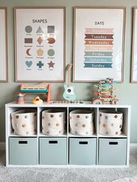 loving our colorful #playroom refresh 🤗 shop #prints, #storage, and everything you see in the link below!  https://liketk.it/4IVHv