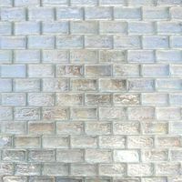 12 White Iridescent Brick Glass Mosaic For Wall Tile - Wall Tiles - Ideas of Wall Tiles #walltiles