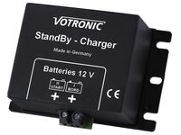 The Votronic StandBy Charger trickle charges your 12V starter battery whilst your 12V leisure battery is being charged from a mains charger or solar panel.