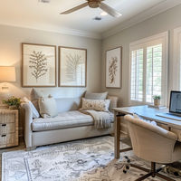 Find out how to design a guest bedroom/office with these practical furniture and layout solutions. Find inspiration to combine your home office with a guest bedroom even if you have a small space.