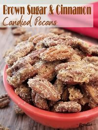 This oven roasted candied pecans recipe is great for anytime of the year. Homemade brown sugar candied pecans for salads are a good way to add a bit of flavor or you can eat them as a quick snack.