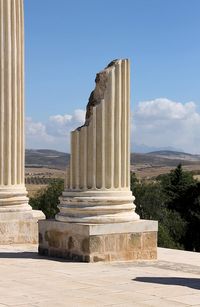 tunisia, the roman empire, the ruins of the, ruins of rome, ancient, roman, historical, udna, colonna, destroyed column | Pikist