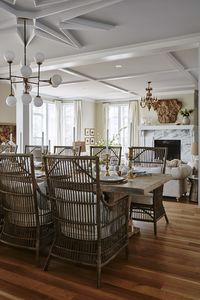 #SarahRichardson designed dining room with #moderncountry decor in her own home. Shop the Room! Sarah Richardson's Ontario Living Room