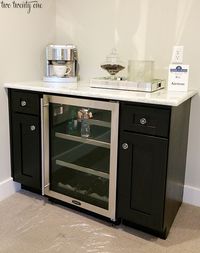 master bedroom bar - complete with coffee maker and wine fridge. Fantastic!