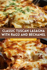 This is Tuscan lasagna as it’s meant to be—delicate, creamy, and full of flavor! Layered with a savory meat sauce, creamy béchamel, and just the right touch of Parmesan, this recipe is ideal for bringing an authentic Italian dining experience to your table.