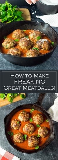 How to Make Great Meatballs recipe