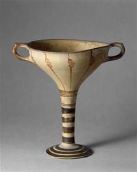 Mycenaean chalice (goblet), c. 1400-1100 BC: