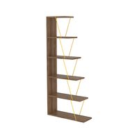 Add a touch of modernity to your living space with the Furnish Home Store 5 Tier Ladder Bookshelf Organizers. The sleek and narrow design of this bookcase provides ample storage space while taking up minimal room.