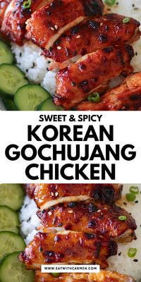 Gochujang adds the perfect kick to this sweet and spicy Korean chicken recipe. Air fry or bake for a versatile, flavorful dish. Save this recipe for a satisfying dinner that’s quick and easy!