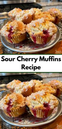 Need a new muffin recipe? Our Sour Cherry Muffins recipe is perfect! Combining sour cherries with classic muffins, it's a standout among cherry recipes. Explore more dessert ideas and recipes today!