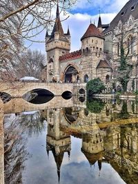 Vajdahunyad Castle in the City Park Budapest, Hungary