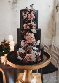 Black Wedding Cake