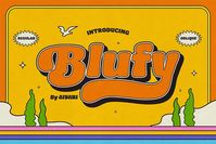 - GROOVY FONT

Introducing a new softest retro font family called Blufy. Heavy influence from Cooper black typeface and ballon hand lettering from 60s - 70s era. Blufy Font Family contains 2 style regular and oblique. It comes with Stylistic Alternate, ligature, Stylistic Set 01-10, & swash.