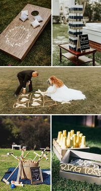 fun lawn games for backyard wedding