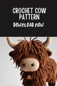 This crochet cow pattern is precious. It's perfect for a baby shower.