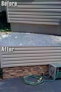 Apply stone or tile to the siding of the foundation of your home. | 33 Insanely Clever Upgrades To Make To Your Home