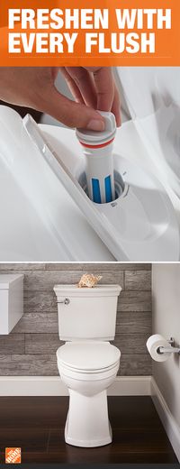 This self-cleaning toilet freshens and deodorizes with every single flush. With a combination of Lysol and powerful flush hydraulics, the VorMax Plus removes stains and buildup, saving you from your least favorite chore. Click to shop and learn more about this effortless cleaning experience from American Standard.