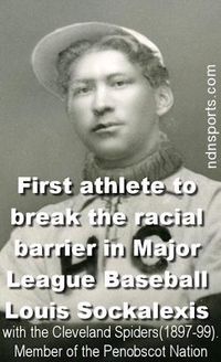 Louis Francis Sckalexis, nicknamed The Deerfoot of the Diamond, was an American baseball player. A member of the Penobscot Indian tribe of Maine. Played in 94 major league games.