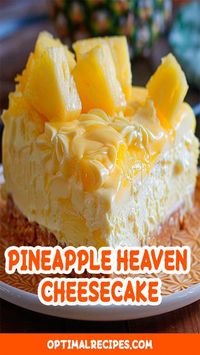 Greetings, food enthusiasts! Today, I’m thrilled to share with you a delectable recipe that’s sure to tantalize your taste buds – Pineapple Heaven Cheesecake. This dessert combines the creamy richness of cheesecake with the tropical sweetness of pineapple, #HowToStayHealthyNutrition