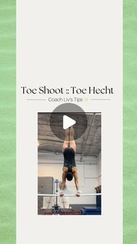 Olivia Courtney on Instagram: "New Coach Liv’s Tips! ✨

•Skill of the Day: Toe Shoot to high bar aka Toe Hecht

Subscribe to Coach Liv’s Tips to get a full breakdown on drills + common mistakes 

.
.
.
.
#gymnastics #gymnast #gymnasticsdrills #toeshoot #toehecht #toeup #viral #gymnasticsdrillsandskills #bars #unevenbars #explore #progress #gymprogress #tutorial #ncaagym #coachliv"