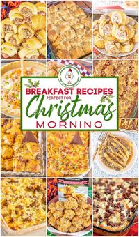 What to make for Christmas Morning Breakfast - 21 Breakfast Recipes for Christmas Morning - something for everyone! Sweet and savory. Casseroles and finger foods. These are all tried and true recipes that will make your holiday morning delicious! Lots of make-ahead recipes for a stress-free day! #christmas #breakfast #recipes #