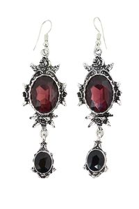 Gothic romance Wild rose Evening earrings - check out the matching necklace!