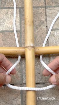 Bamboo sticks knot😃