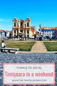 Planning to visit Romania? Here are some reasons to travel to Timișoara while you're there. This travel blog article highlights a few of the best things to do in Timișoara. Discover where to stay and where to eat in Timișoara, as well as some interesting museums in Timișoara. If you are traveling to Timișoara in winter, explore Timișoara's Christmas Market and watch the National Day of Romania parades. #Europe #VisitRomania #Timisoara #foodie #Romania #discoverEurope #TravelBunny