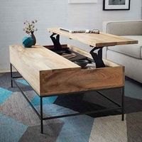 19 Foolproof Ways To Make A Small Space Feel So Much Bigger!!! Bebe'!!! Use hidden storage space such as in this table or in an ottamon with storage inside!!!