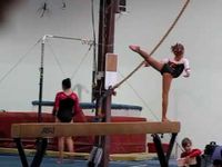 Sarah McKay Level 6 9.375 level 6 Gymnastic's beam routine w/ back extension roll 9.375 - YouTube