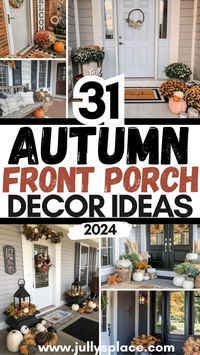 Check out these autumn front porch decor ideas—perfect for welcoming the cozy season! With many creative fall front porch ideas, you'll easily find a style that suits your home. From pumpkins to mums, these fall porch decor options offer something for every taste. Who knew decorating your porch for autumn could be this enjoyable?