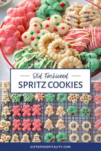 This classic spritz cookie recipe is buttery, tender, and easy to customize! It's a great addition to your Christmas cookie making menu.