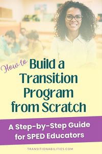 In this post, you'll learn how to start a Transition Program from scratch for Special Education Students. Gain insights from an experienced Transition Teacher on how to provide effective Transition Services, align with Individualized Education Program (IEP) goals, and find Vocational Opportunities. Save this for later to revisit tips on School Administration coordination, Classroom Setup, and implementing a Transition Curriculum.