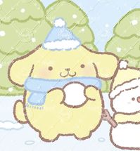 He’s so cute #sanrio #pompompurin #yellow