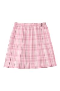 Plaid Pleated Pink Women Skirt School Girl