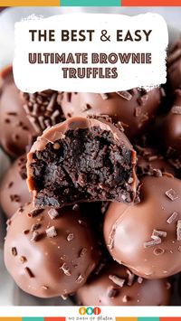 Ultimate Easy Brownie Truffles