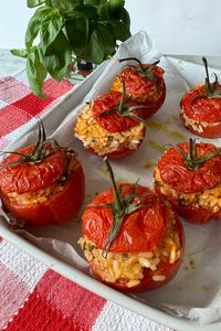 Roman Rice-stuffed Tomatoes (Pomodori al Riso) - Recipes from Italy