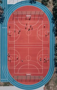 aerial photo of basketball court photo – Free Human Image on Unsplash