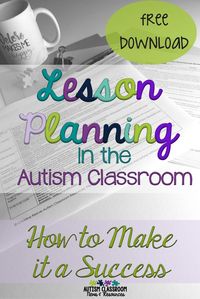 I think we can all agree that lesson planning in the autism or special education classroom is complicated. Here are some tips of why it is important and how to make it easier. via @drchrisreeve