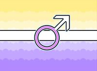 Exclusive flag for transintersex. Someone who is amab/afab n intersex. (The person can be transamab and transafab)