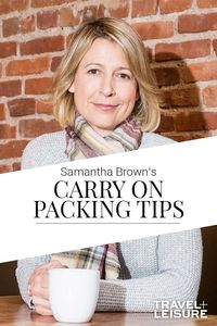 Samantha Brown's Secret to Never Running Out of Room in Her Suitcase - Samantha Brown travels for a living as a veteran T.V. host and the creator of "Samantha Brown’s Places to Love" on PBS. But even people who spend more time in airports than at home still have to figure out how to pack efficiently. #packingtips #whattopack #suitcasehacks #packinghacks | Travel + Leisure