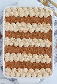 The Best Biscoff Sheet Cake - Baking with Blondie