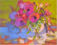 Blooming | Flower Garden Painting by Dorothy Fagan