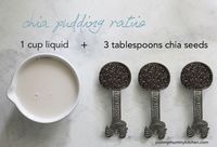 Chia pudding ratio. #vegan #dessert