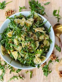 Lemon Arugula Pasta Salad - On The Bias - Side Dishes