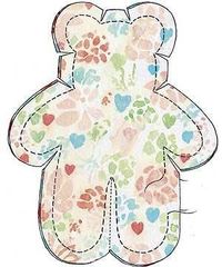 Teddy bear pattern sewing diagram