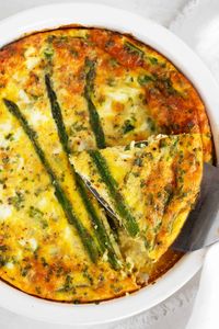 Crustless Asparagus Quiche