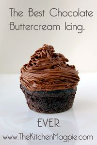 Fabulous homemade chocolate buttercream icing. | The Kitchen Magpie #parties