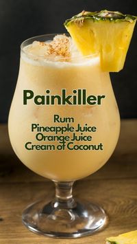 The Painkiller is a traditional rum cocktail with a sweet and tropical flavor that is ideal for anyone seeking a tasty and reviving beverage. #Painkiller